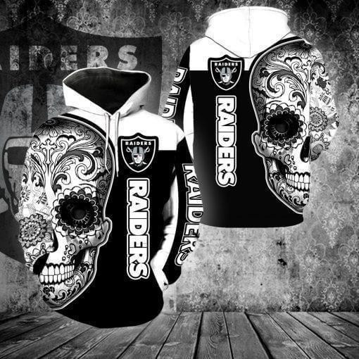 Oakland Raiders 3D All Over Print Hoodie, Zip Hoodie