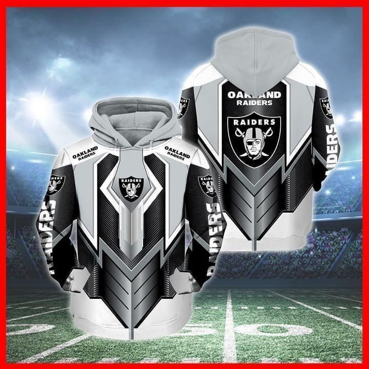Oakland Raiders 3D All Over Print Hoodie, Zip Hoodie