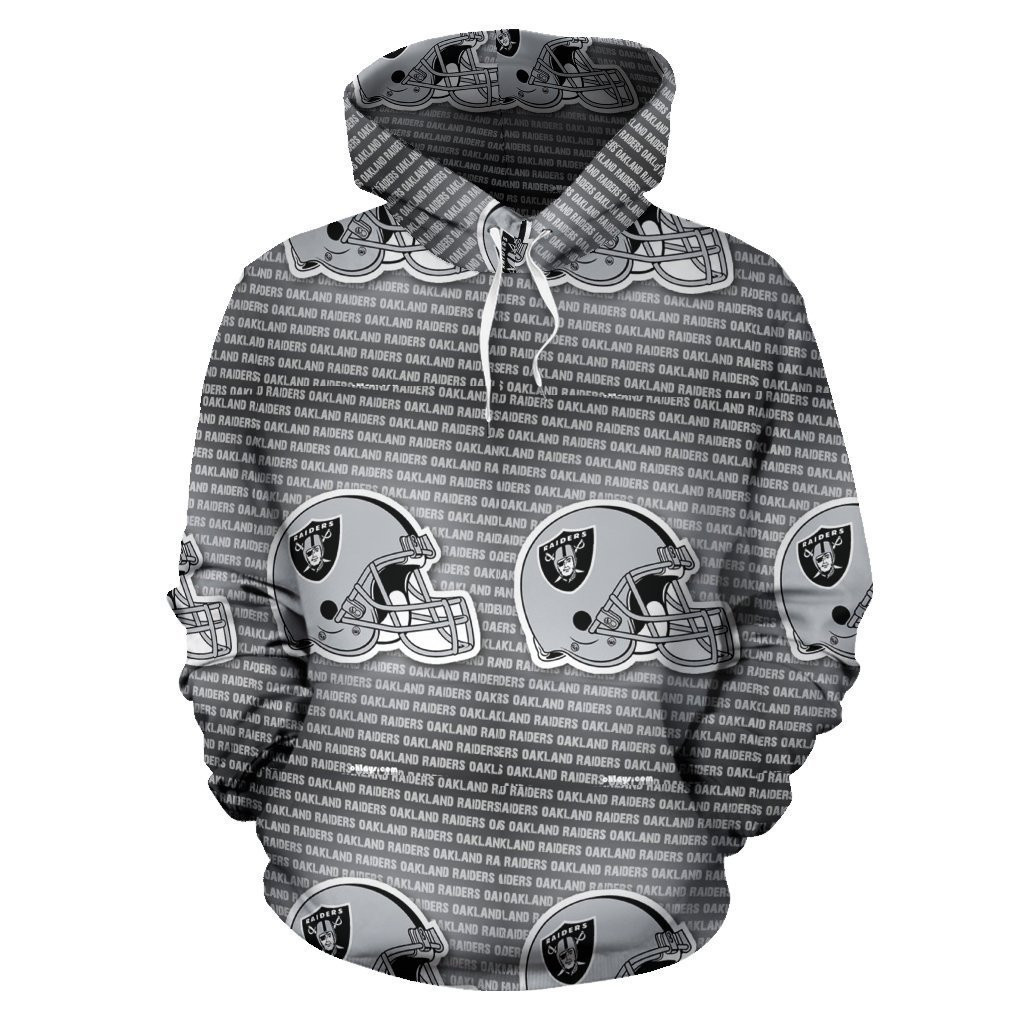 Oakland Raiders 3D All Over Print Hoodie, Zip Hoodie