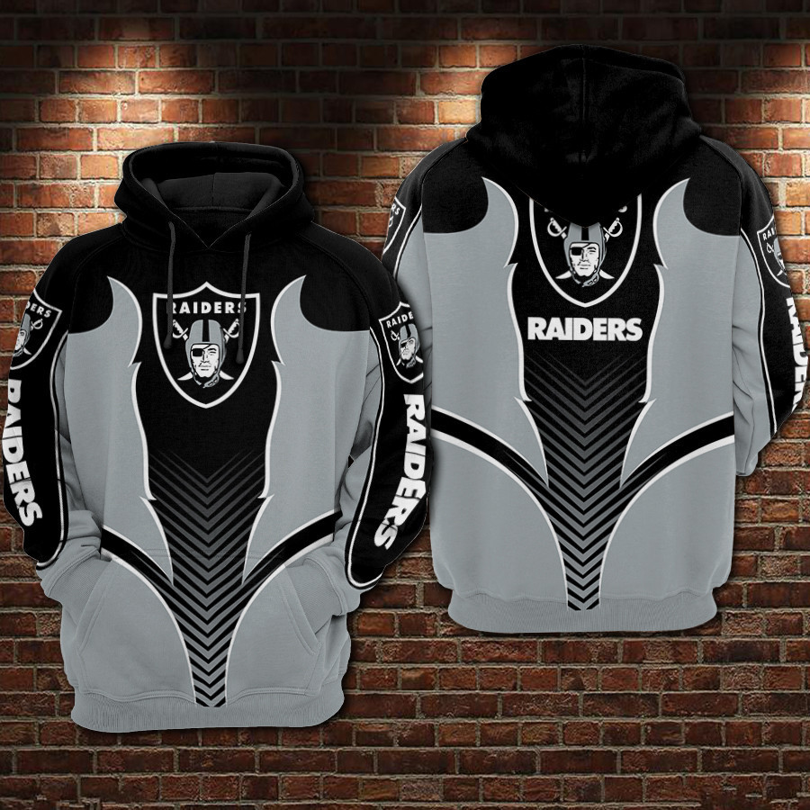Oakland Raiders 3D All Over Print Hoodie, Zip Hoodie