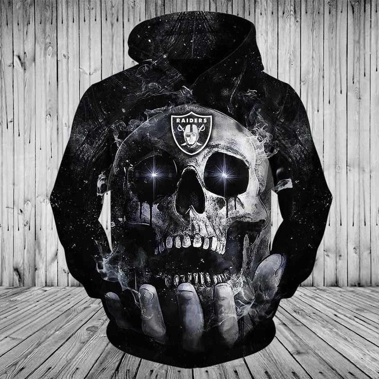 Oakland Raiders 3D All Over Print Hoodie, Zip Hoodie