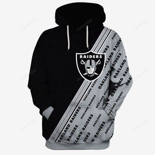 Oakland Raiders Ncaa Football Many Logo 3D All Over Print Hoodie, Zip Hoodie