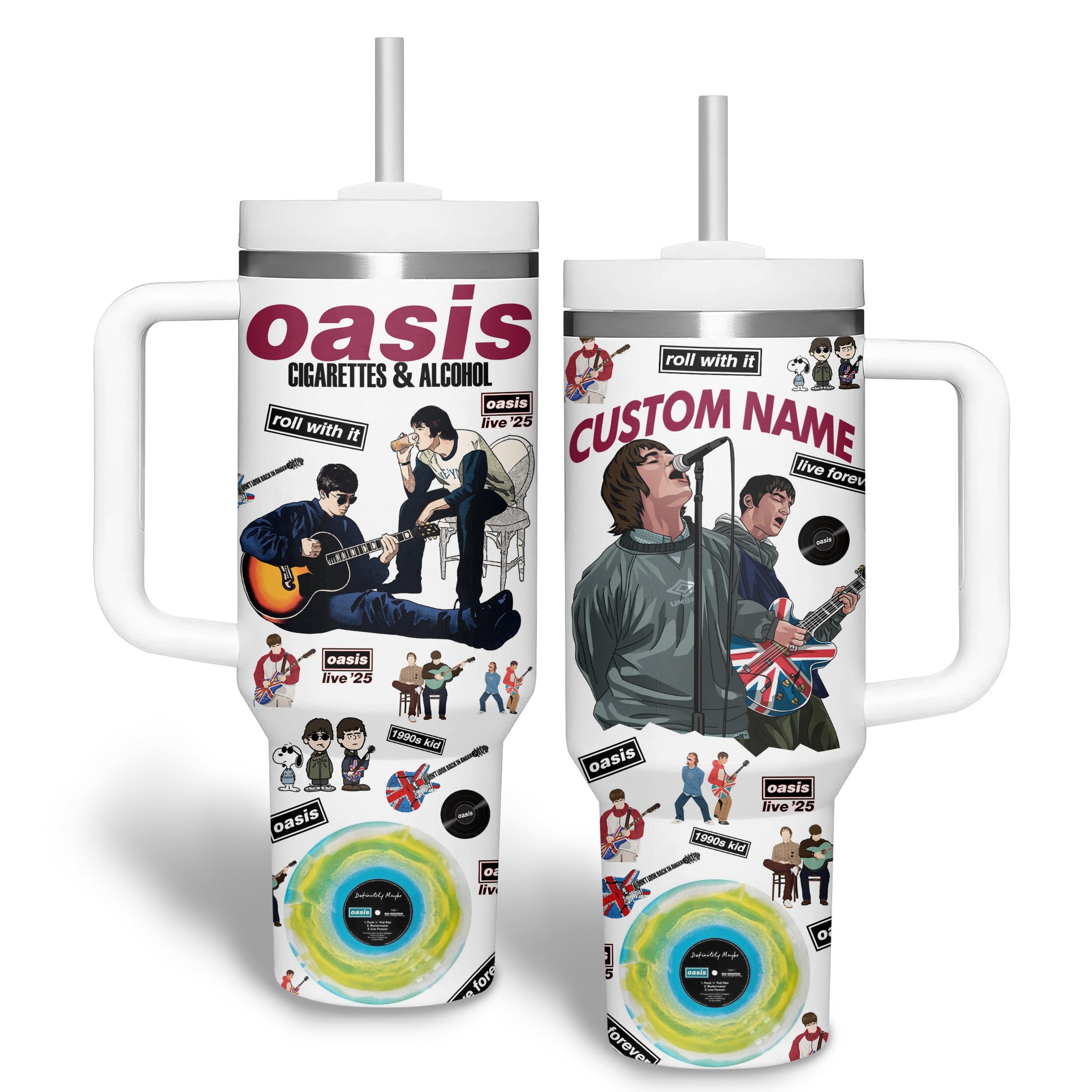 Oasis Music Custom Stanley Cup 40 oz 30 oz Tumbler With HandleTVC2301278