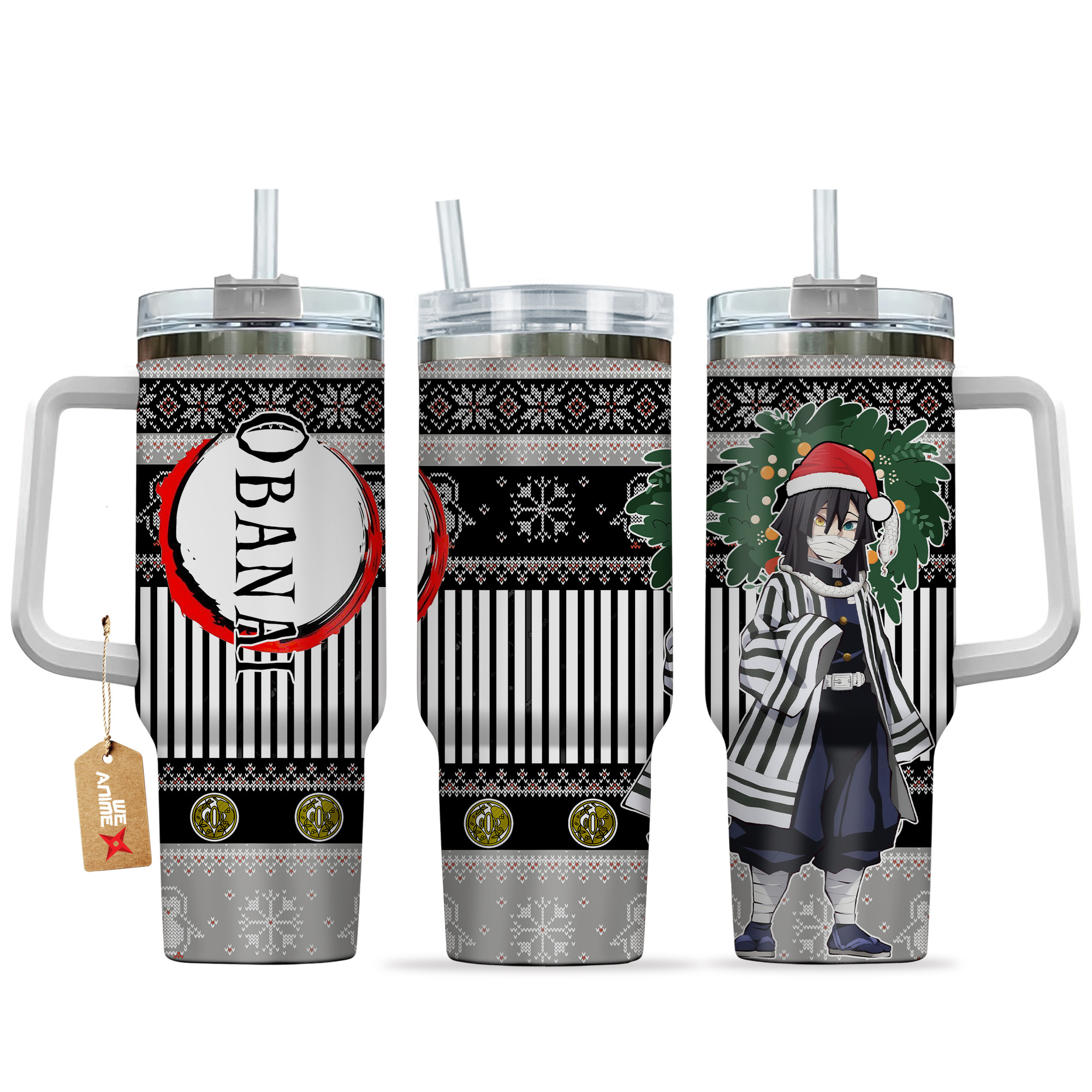 Obanai Iguro Demon Slayer Anime Custom Stanley Cup 40 oz 30 oz Tumbler With HandleTVC2301156