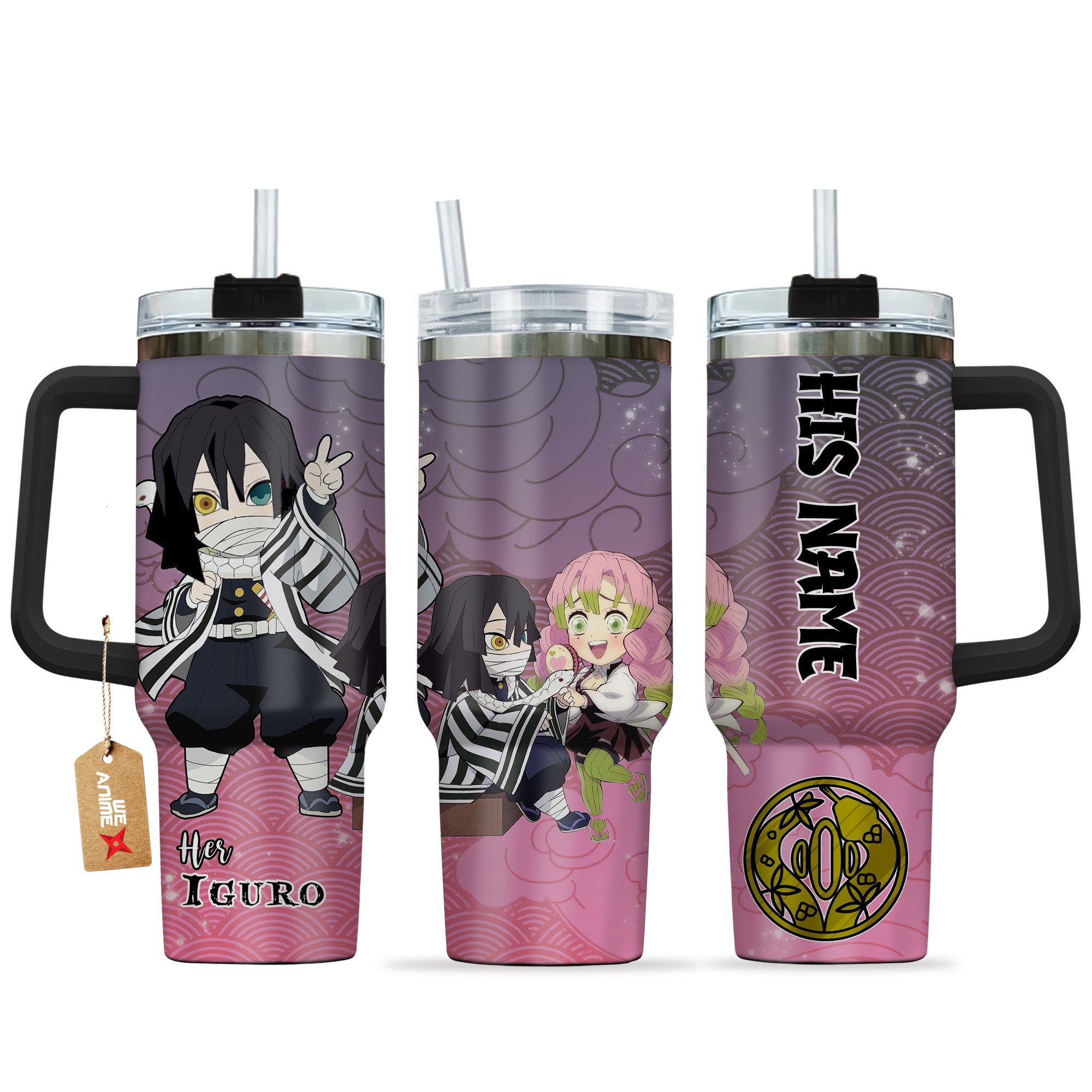 Obanai Iguro Demon Slayer Anime Valentine Custom Stanley Cup 40 oz 30 oz Tumbler With HandleTVC2301168