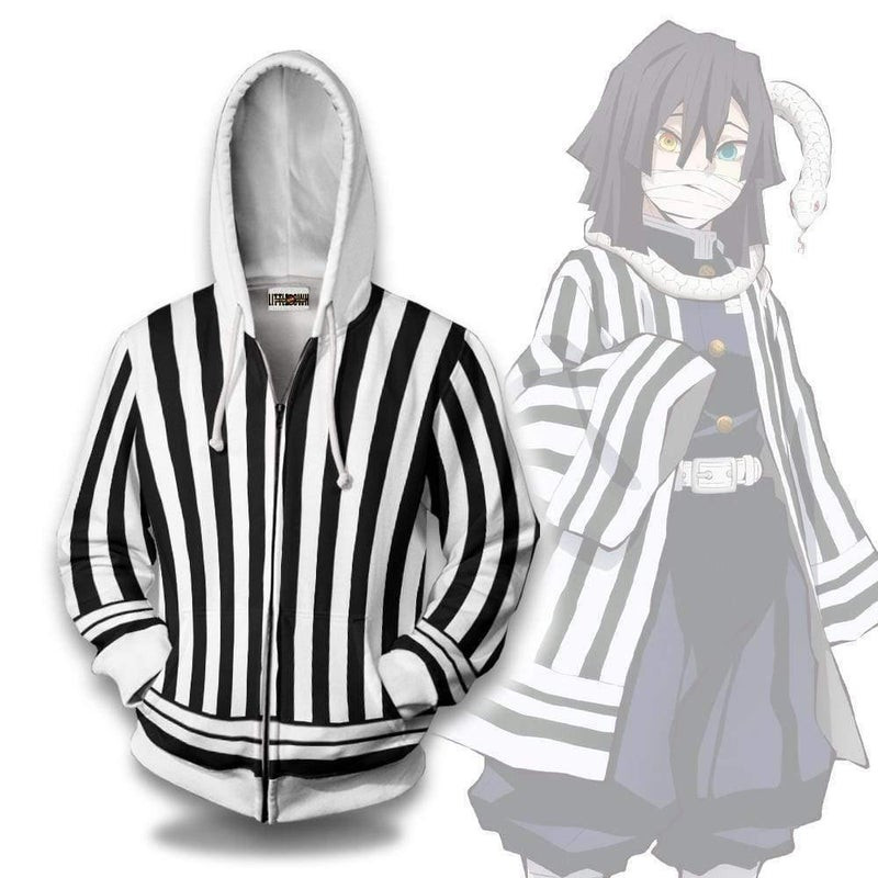 Obanai Iguro Pattern 3D All Over Print Hoodie, Zip Hoodie