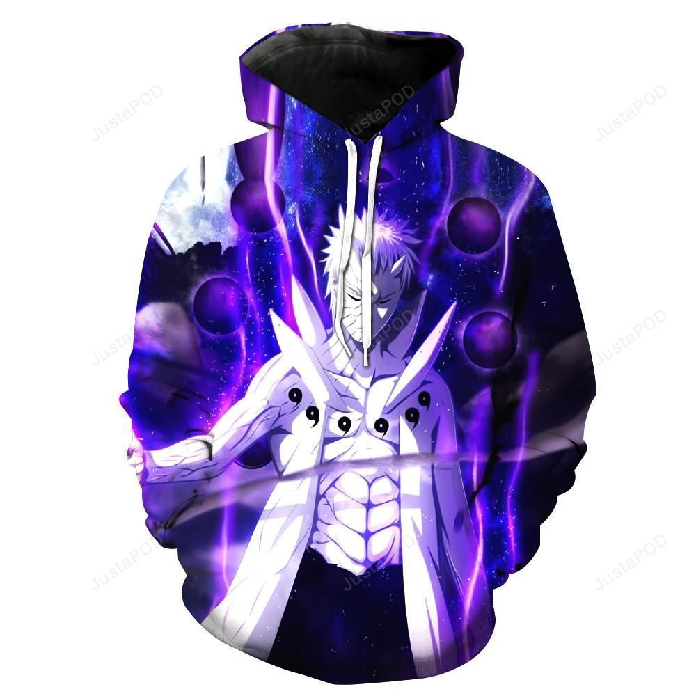 Obito Uchiha Naruto Shippuden 3D All Over Print Hoodie, Zip Hoodie