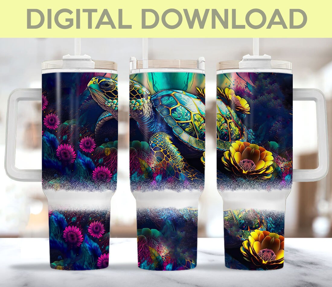 Ocean Sea Turtle Custom Stanley Cup 40 oz 30 oz Tumbler With HandleTVC2301965