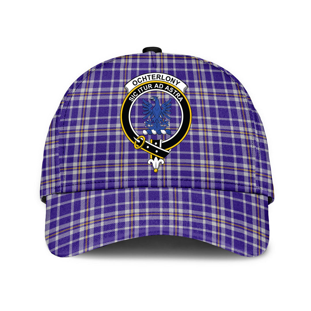 Ochterlony Tartan Baseball Cap, Tartan Plaid Cap with Family Crest K23 Trucker Hats Custom Hats Gifts For Men & Women