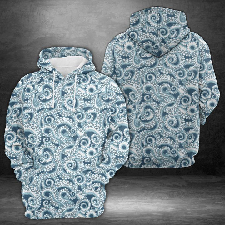 Octopus Tentacles 3D All Over Print Hoodie, Zip Hoodie