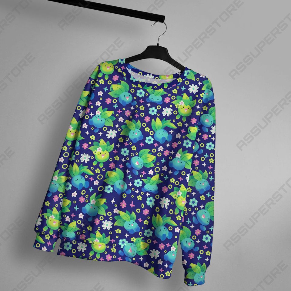 Oddish Sweatshirt Cute Anime Oddish Shirt Gift