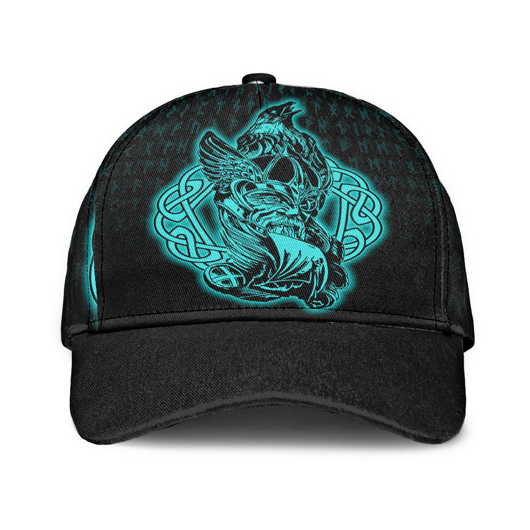 Odin Raven Viking Set Turquoise Classic Cap Trucker Hats Custom Hats Gifts For Men & Women