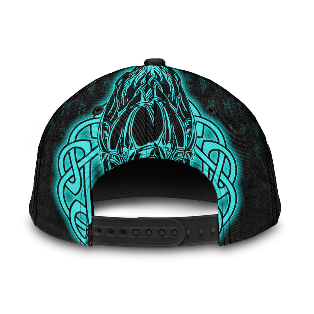 Odin Raven Viking Set Turquoise Classic Cap Trucker Hats Custom Hats Gifts For Men & Women