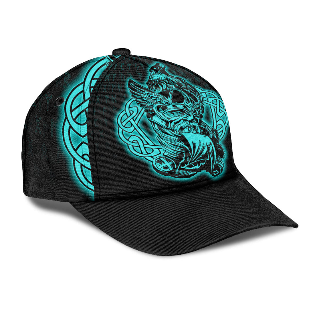 Odin Raven Viking Set Turquoise Classic Cap Trucker Hats Custom Hats Gifts For Men & Women