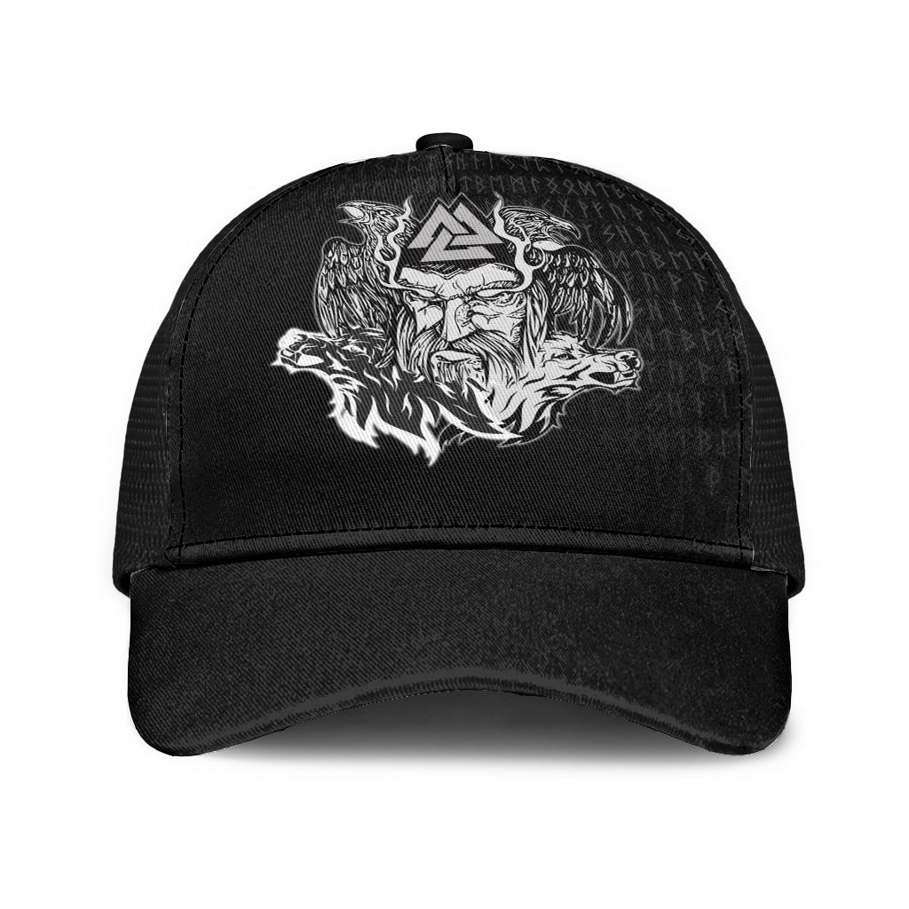 Odin Viking Set Mesh Back Cap Trucker Hats Custom Hats Gifts For Men & Women