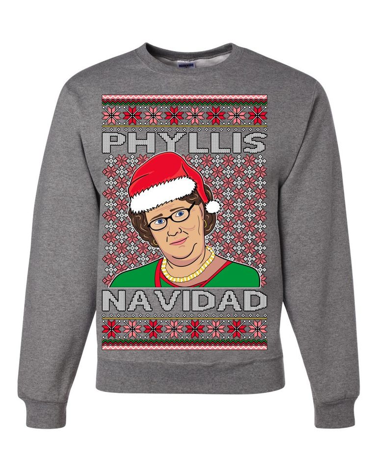 Office Phyllis Navidad Happy Holiday Ugly Christmas Sweater - Image 3