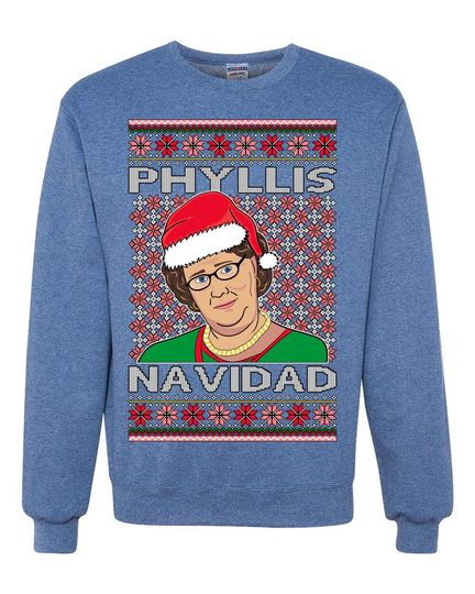 Office Phyllis Navidad Happy Holiday Ugly Christmas Sweater - Image 13