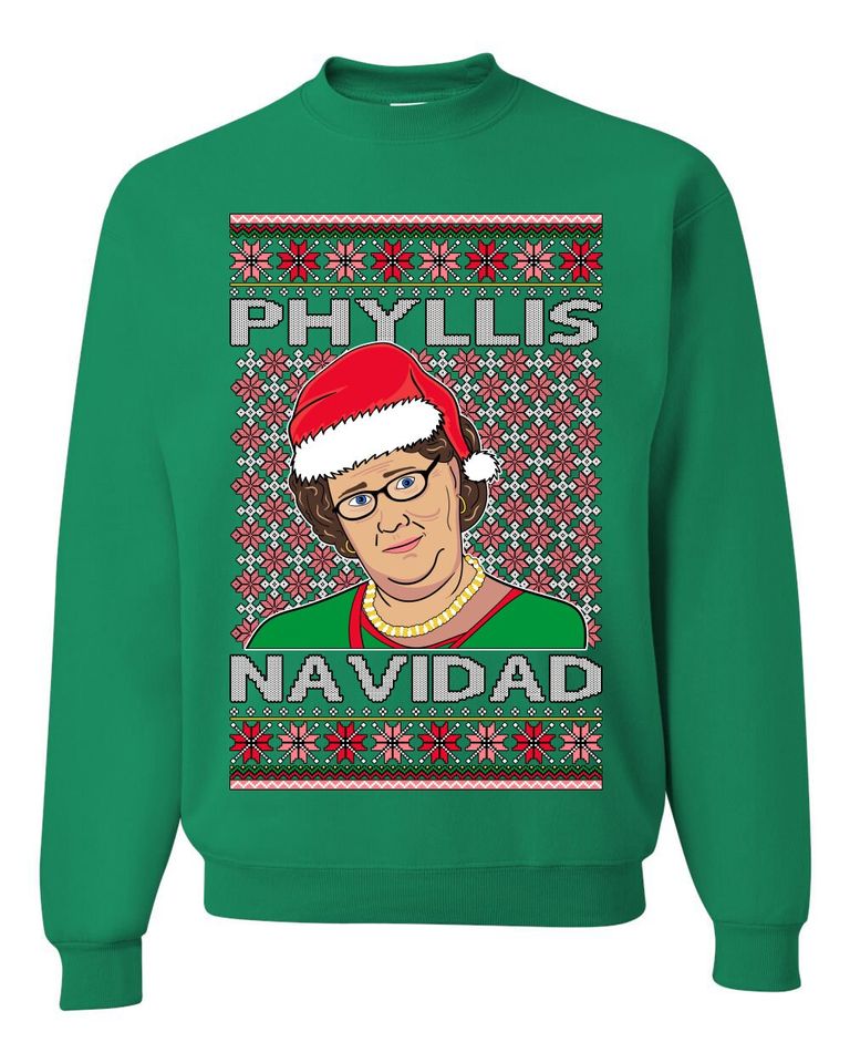 Office Phyllis Navidad Happy Holiday Ugly Christmas Sweater - Image 7