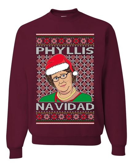 Office Phyllis Navidad Happy Holiday Ugly Christmas Sweater - Image 15