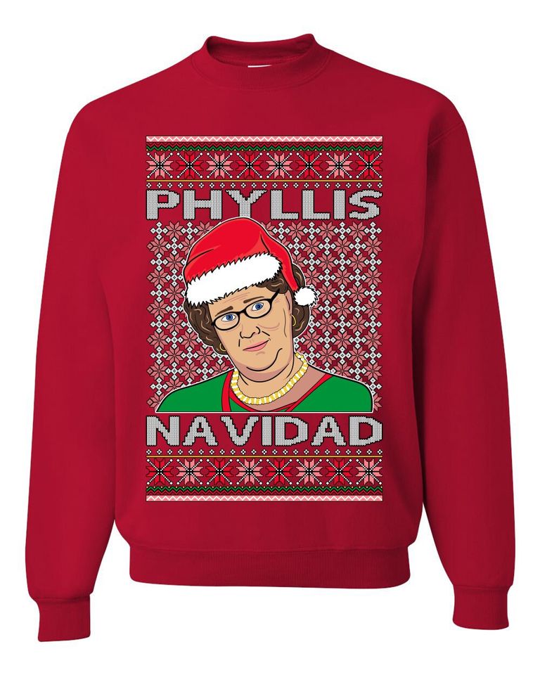 Office Phyllis Navidad Happy Holiday Ugly Christmas Sweater - Image 5
