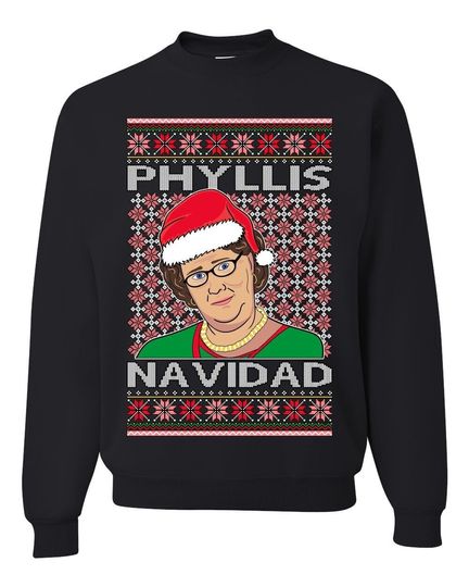 Office Phyllis Navidad Happy Holiday Ugly Christmas Sweater - Image 10