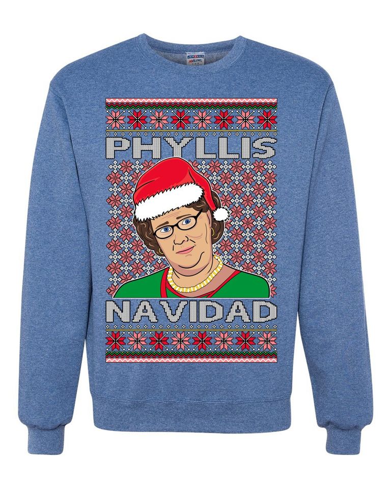 Office Phyllis Navidad Happy Holiday Ugly Christmas Sweater - Image 4