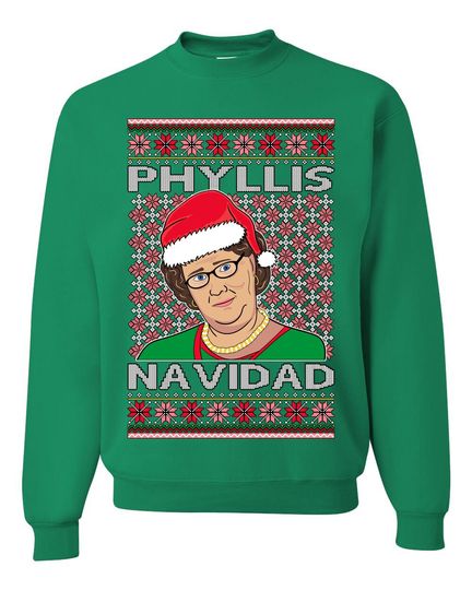 Office Phyllis Navidad Happy Holiday Ugly Christmas Sweater - Image 16