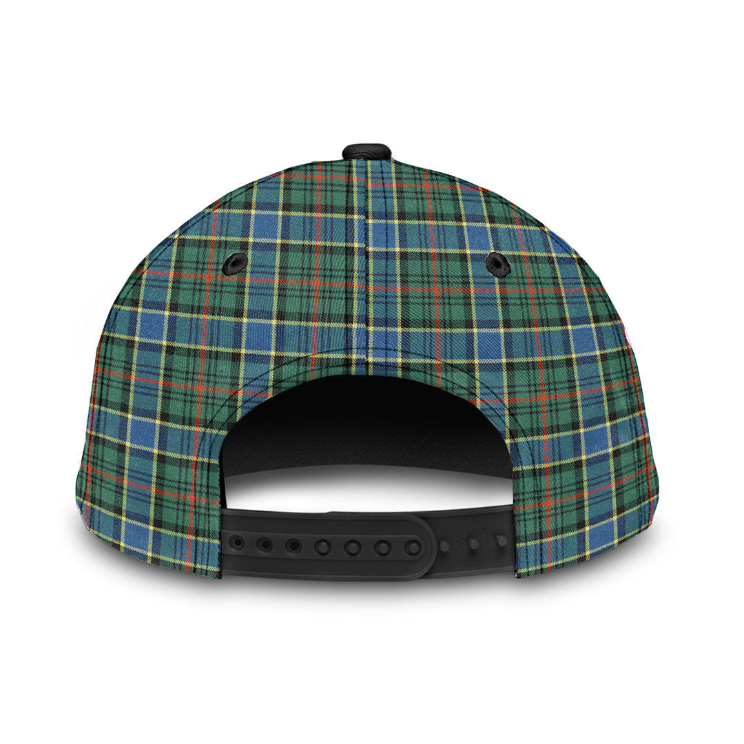 Ogilvie Hunting Ancient Tartan Baseball Cap, Tartan Plaid Cap with Family Crest K23 Trucker Hats Custom Hats Gifts For Men & Women