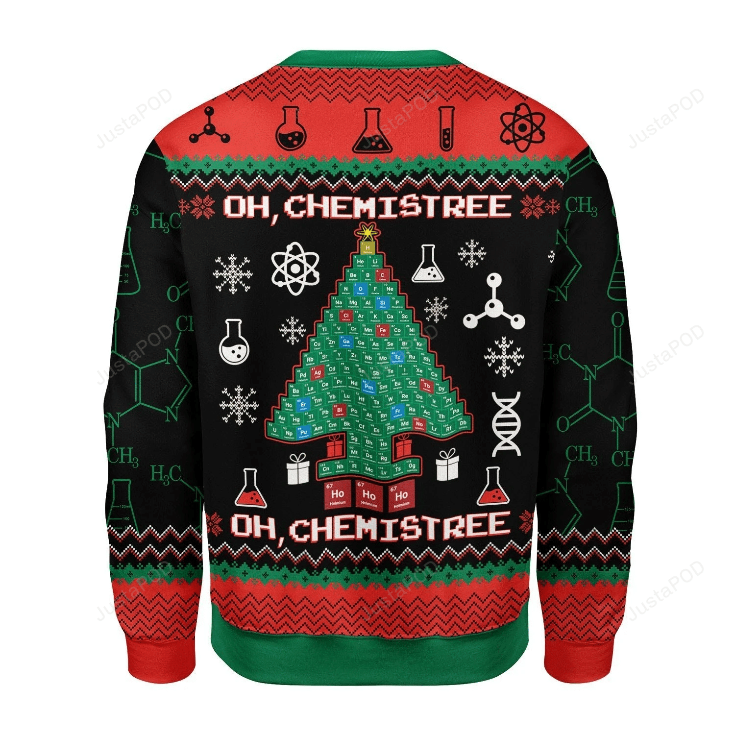 Oh Chemistree Ugly Christmas Sweater Adult 3D Funny Matching for family