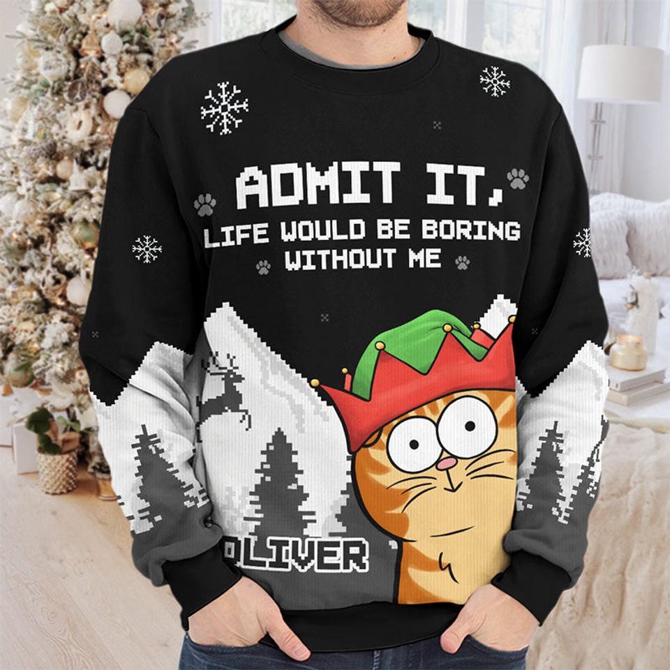 Oh Christmas Treats - Dog & Cat Personalized Sweatshirt - Gift For Pet Owners, Pet Lovers - Image 2