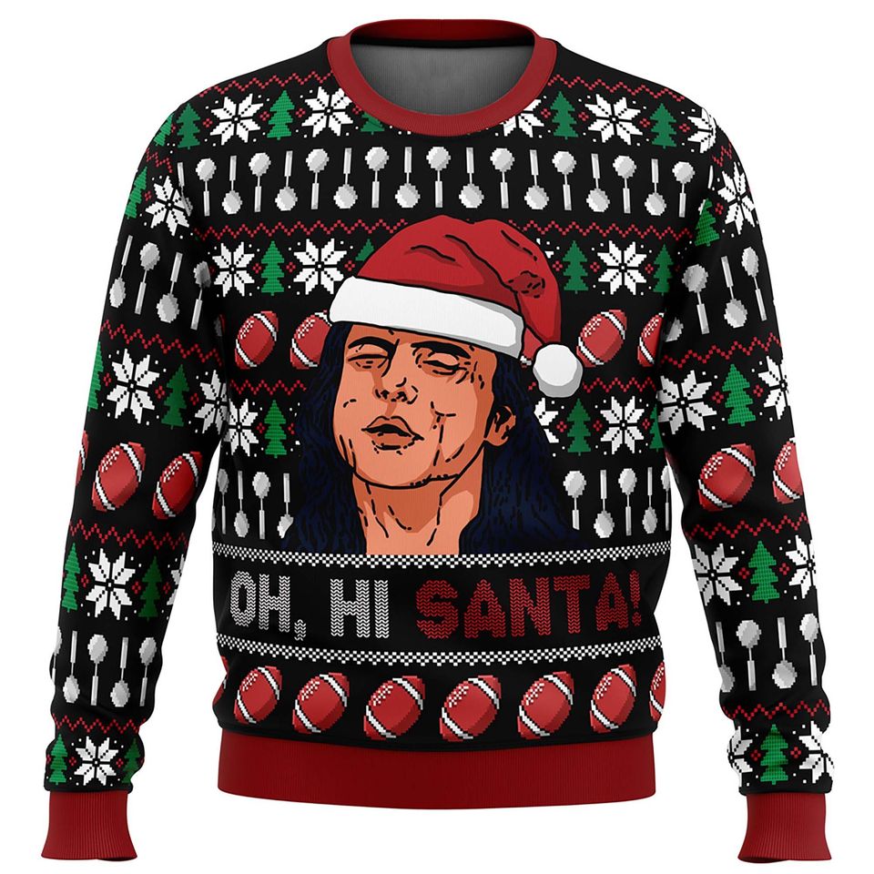 Oh Hi Santa Ugly Christmas 3D Sweater