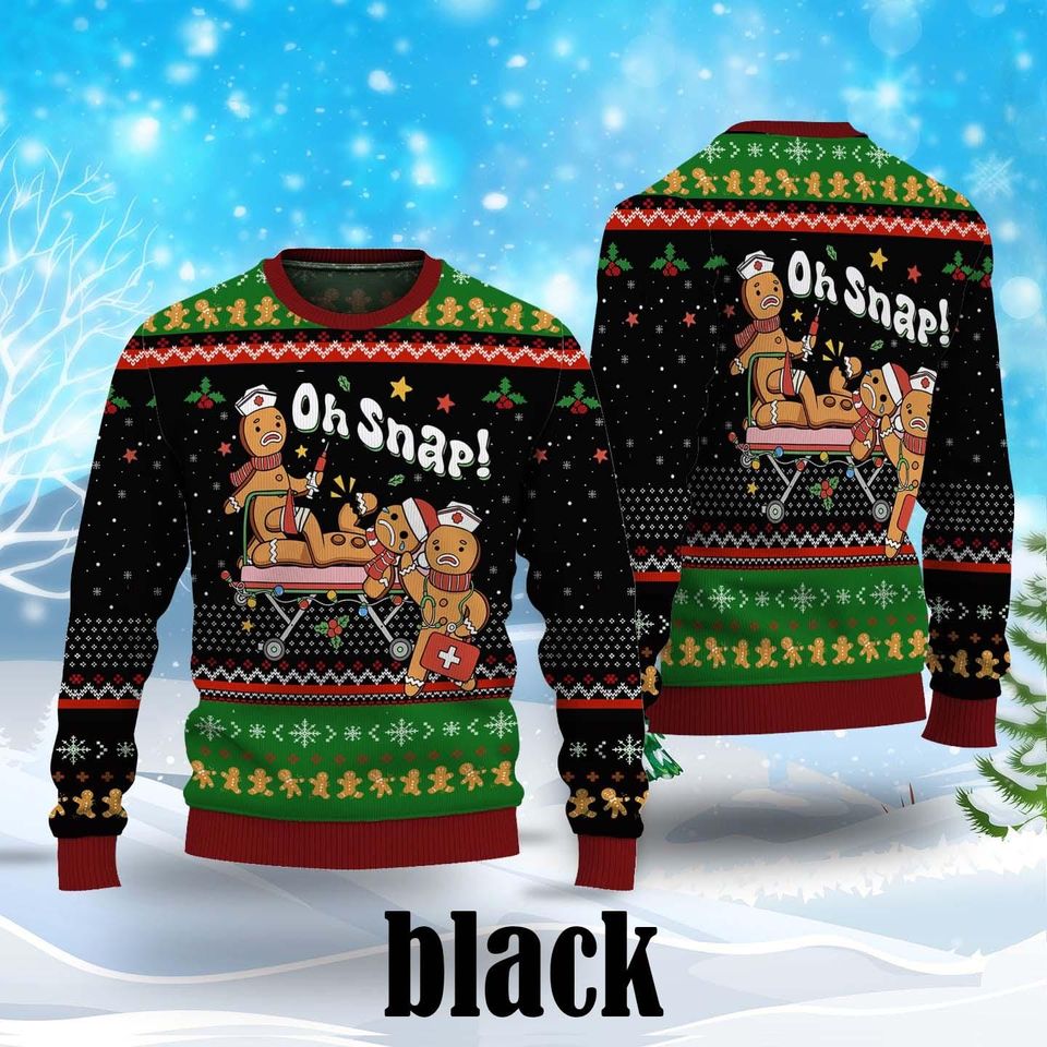 Oh Snap Shirt, Matching Family Christmas Shirt, Ugly Sweater Themed