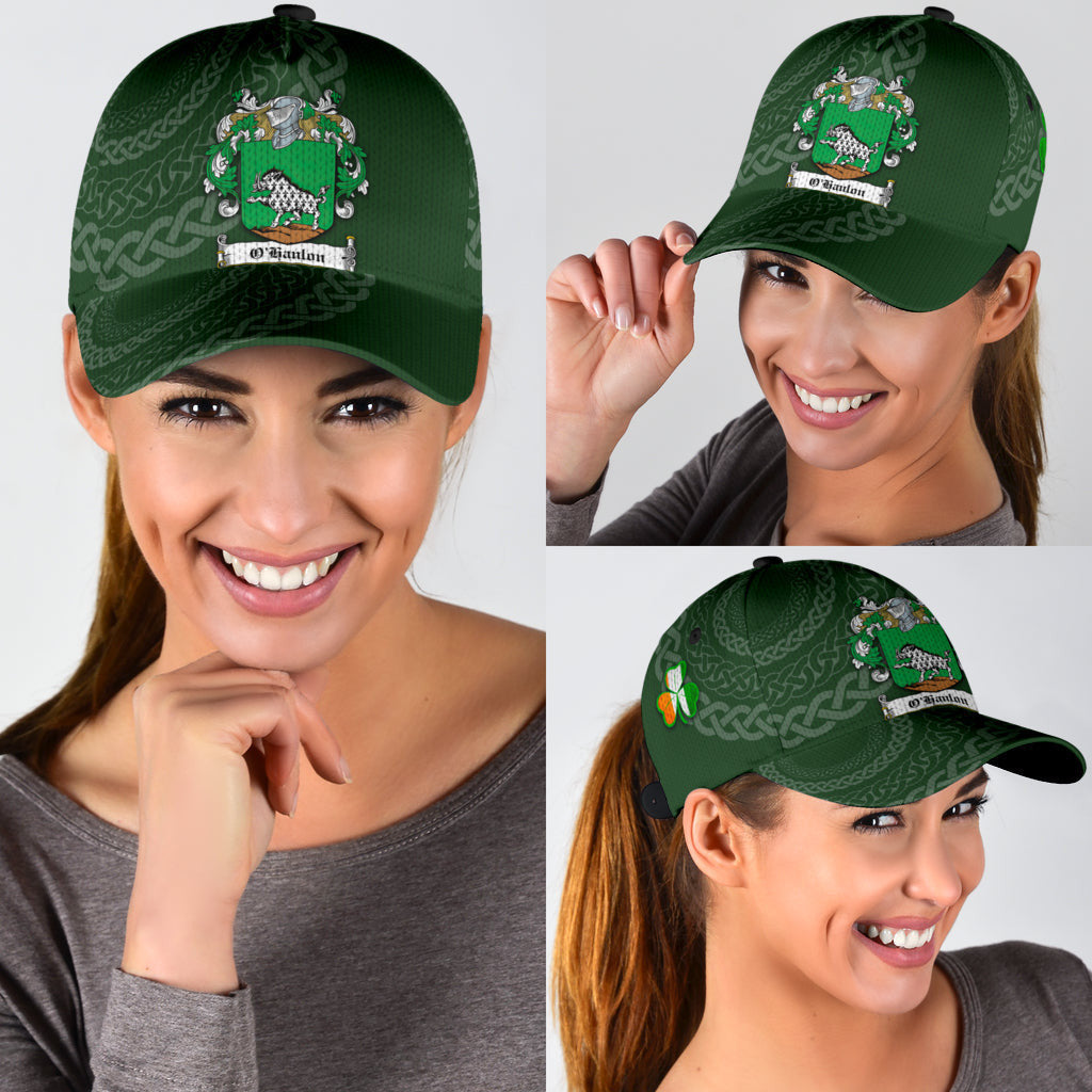 Ohanlon Coat Of Arms - Irish Family Crest St Patrick's Day Hat Classic Cap Trucker Hats Custom Hats Gifts For Men & Women
