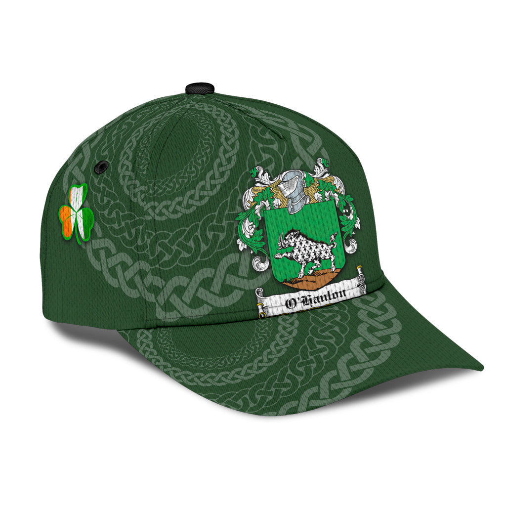 Ohanlon Coat Of Arms - Irish Family Crest St Patrick's Day Hat Classic Cap Trucker Hats Custom Hats Gifts For Men & Women