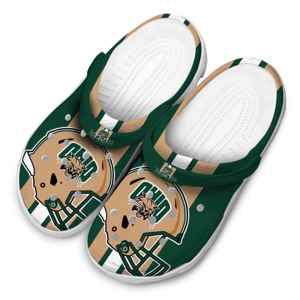 Ohio Bobcats Helmet Stripes ClogTVC1801793 - Image 4