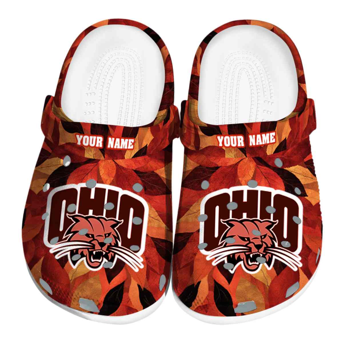 Ohio Bobcats NCAA Sport Crocs Crocband Clogs Shoes Comfortable For Men Women and Kids
