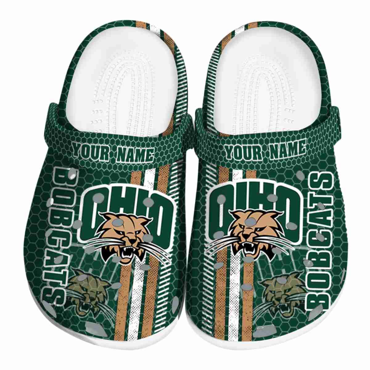 Ohio Bobcats NCAA Sport Crocs Crocband Clogs Shoes Comfortable For Men Women and Kids