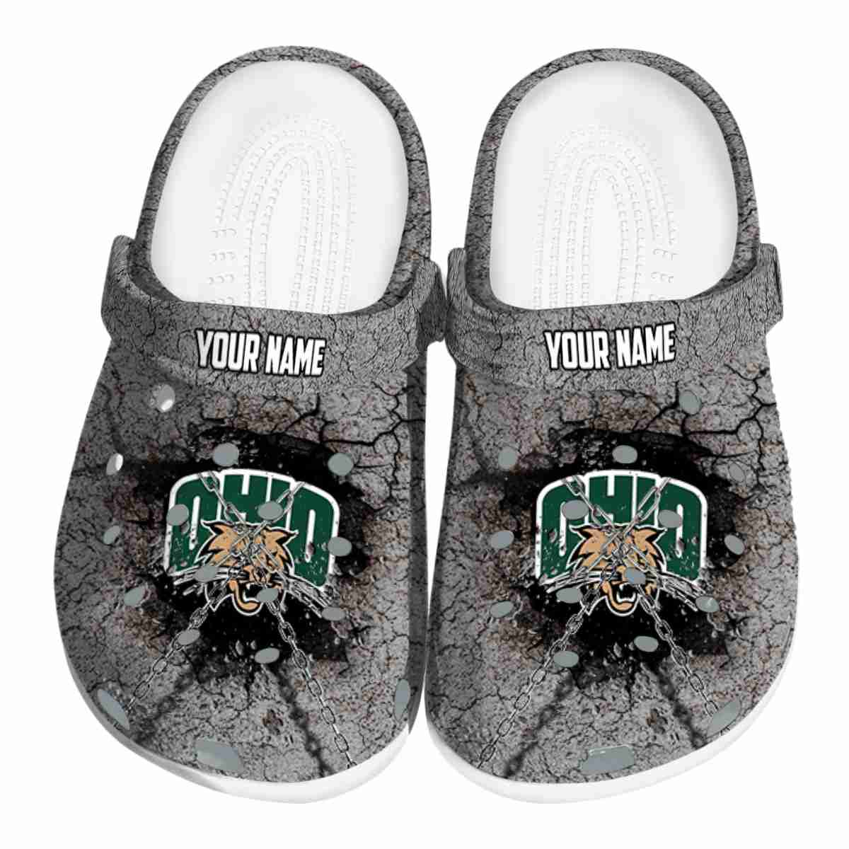 Ohio Bobcats NCAA Sport Crocs Crocband Clogs Shoes Comfortable For Men Women and Kids