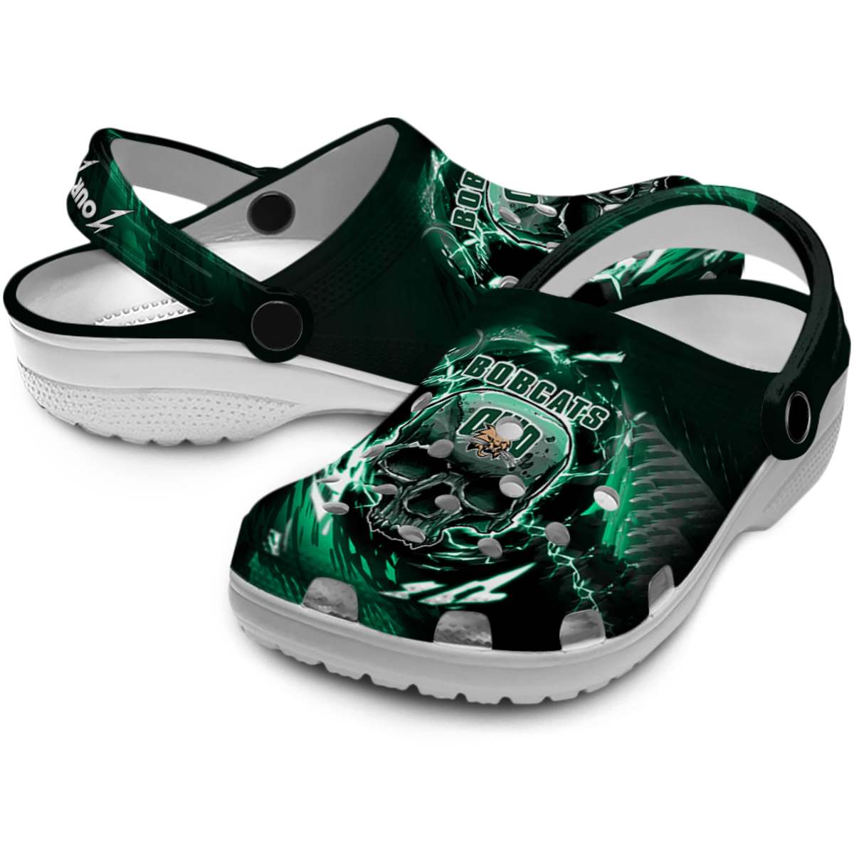 Ohio Bobcats NCAA Sport Crocs Crocband Clogs Shoes Comfortable For Men Women and Kids - Image 3