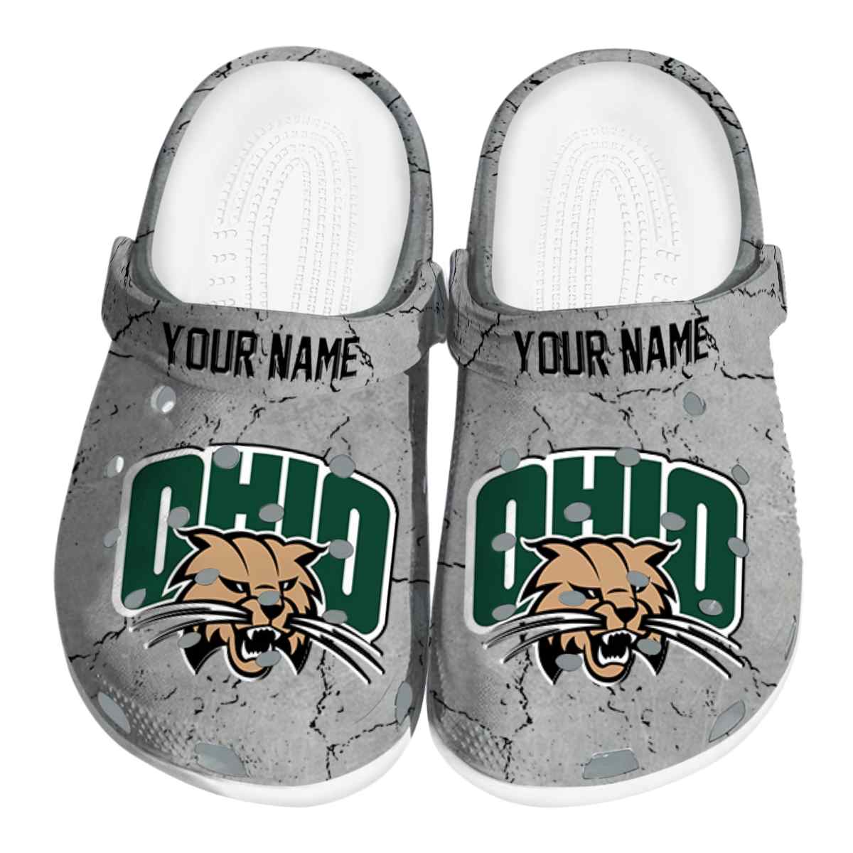 Ohio Bobcats NCAA Sport Crocs Crocband Clogs Shoes Comfortable For Men Women and Kids