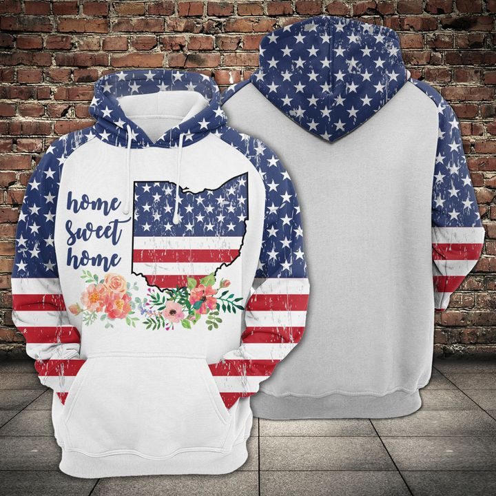 Ohio Home Sweet Home 3D All Over Print Hoodie, Zip Hoodie