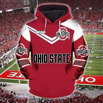Ohio State Buckeyes 3D All Over Print Hoodie, Zip Hoodie