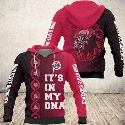 Ohio State Buckeyes 3D All Over Print Hoodie, Zip Hoodie