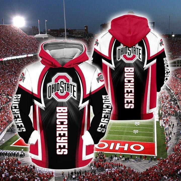 Ohio State Buckeyes 3D All Over Print Hoodie, Zip Hoodie