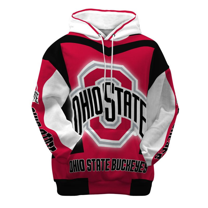 Ohio State Buckeyes 3D All Over Print Hoodie, Zip Hoodie
