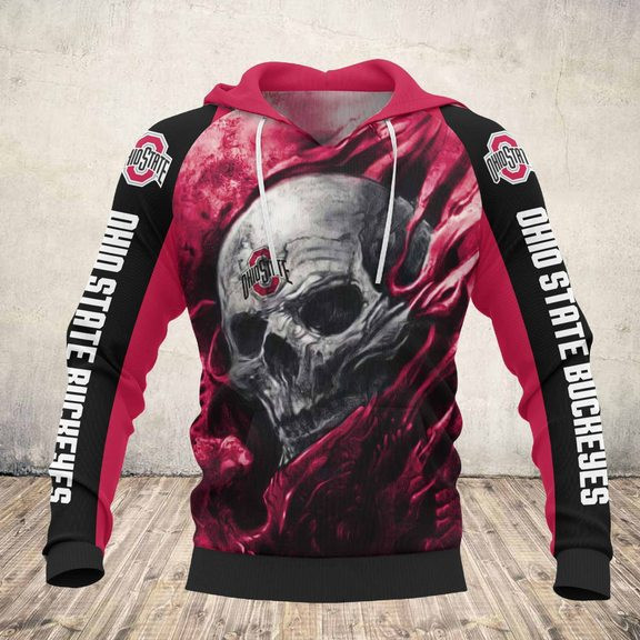 Ohio State Buckeyes 3D All Over Print Hoodie, Zip Hoodie