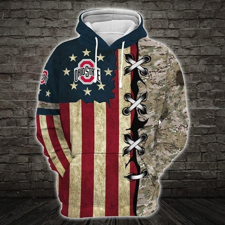 Ohio State Buckeyes 3D All Over Print Hoodie, Zip Hoodie
