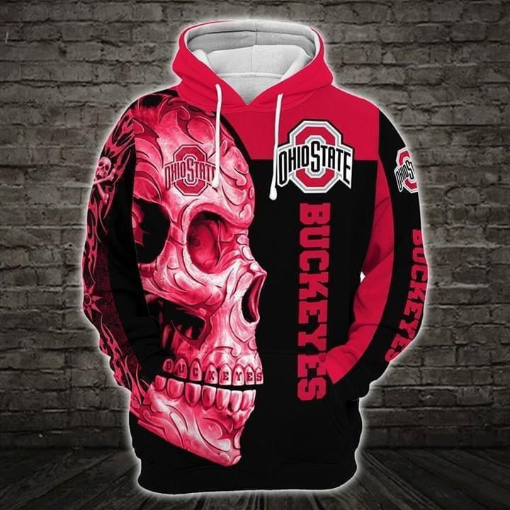 Ohio State Buckeyes 3D All Over Print Hoodie, Zip Hoodie