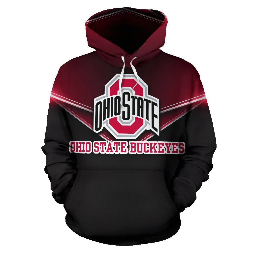 Ohio State Buckeyes 3D All Over Print Hoodie, Zip Hoodie