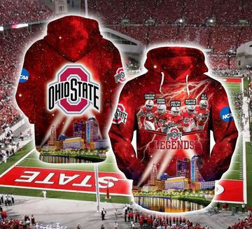 Ohio State Buckeyes 3D All Over Print Hoodie, Zip Hoodie